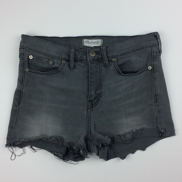 Madewell Pants - Madewell Boyshorts cutoff Denim in greystone wash